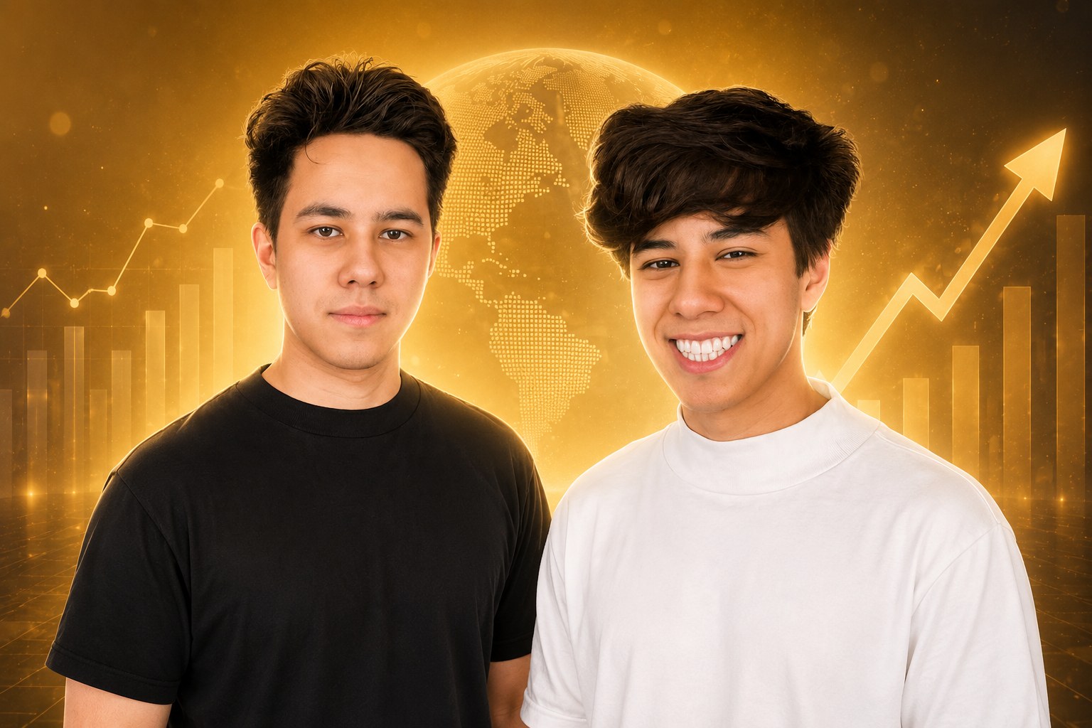 Matheus e Renan Massi, irmãos gêmeos co-fundadores da Dinai Capital