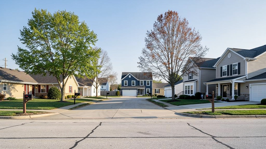 Reynoldsburg neighborhood in Columbus, Ohio - Donkey Dumpster junk removal service area