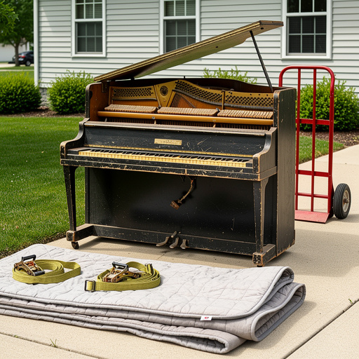 Various piano types for removal