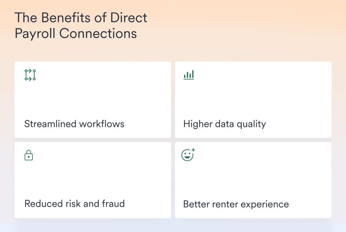 Benefits of direct payroll connections