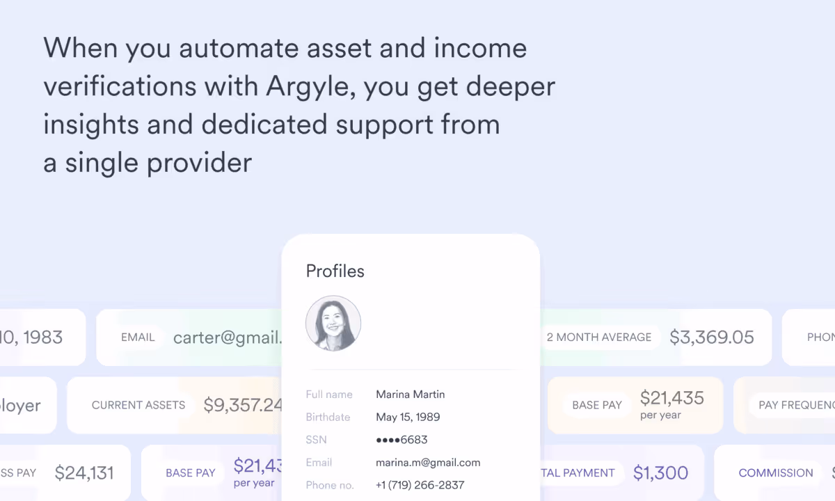 verification of assets