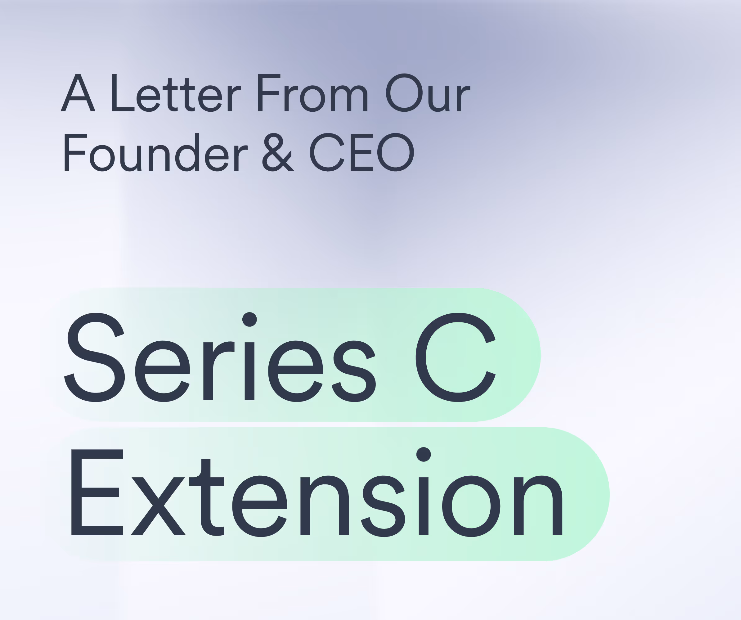 letter from CEO