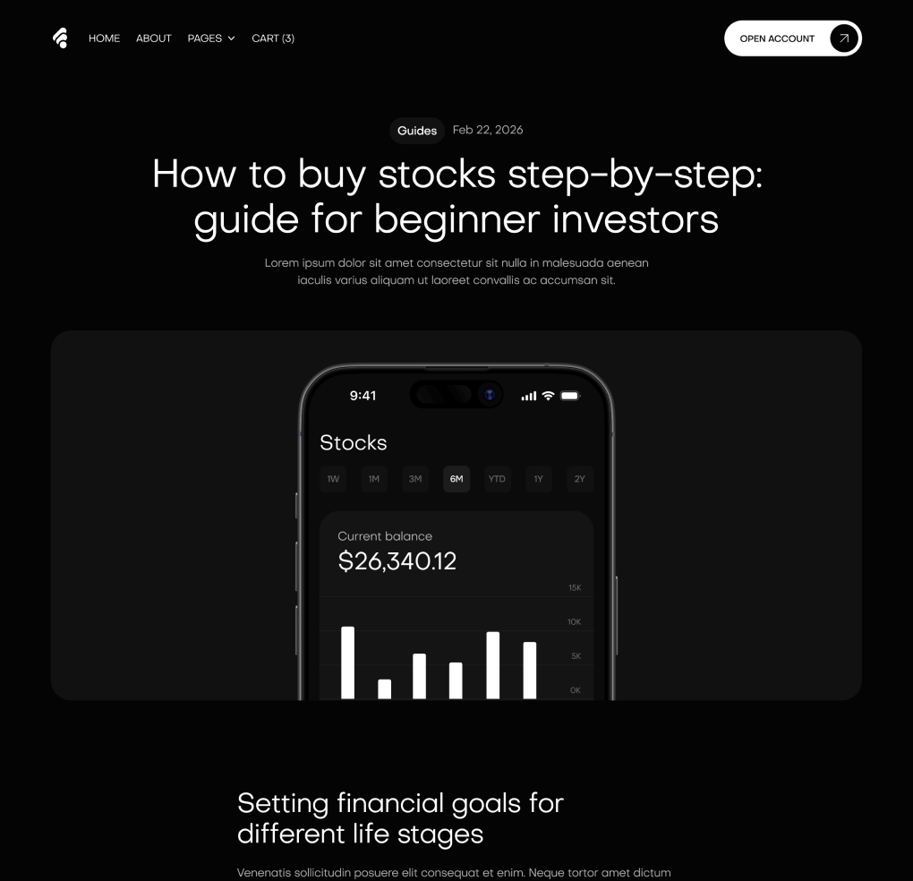 Creditflow - Blog Post Page - Bank Webflow Template | BRIX Templates