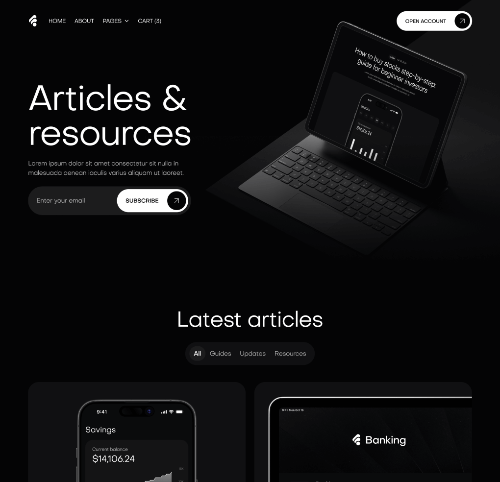Creditflow - Blog V2 Page - Bank Webflow Template | BRIX Templates
