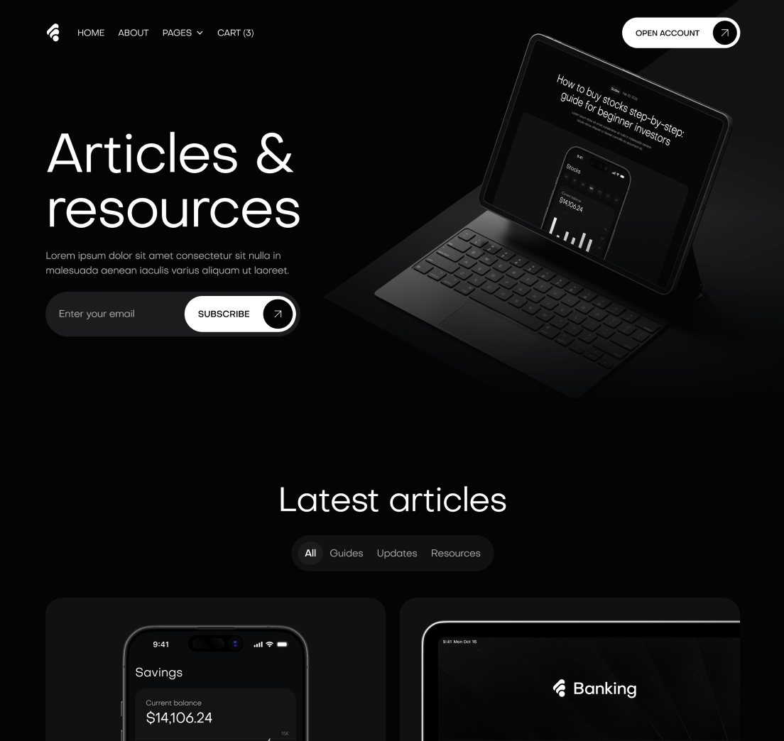 Creditflow - Blog V2 Page - Bank Webflow Template | BRIX Templates
