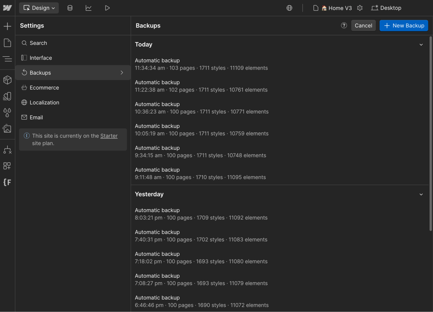 Backups - Creditflow Webflow Template | BRIX Templates