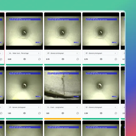 Vapar AI dashboard showing minor pipe defects