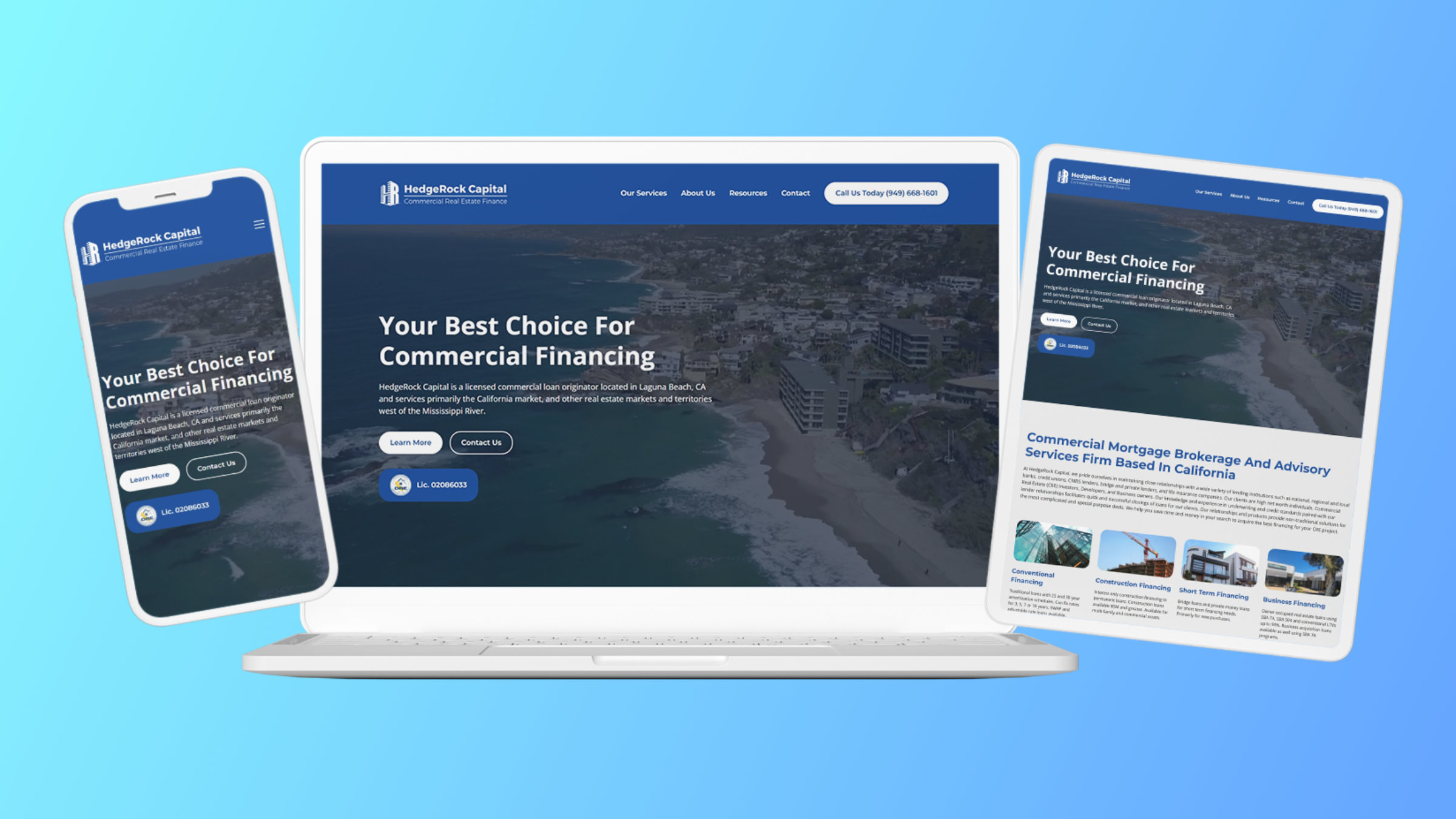 Mockup with desktop, tablet and mobile view