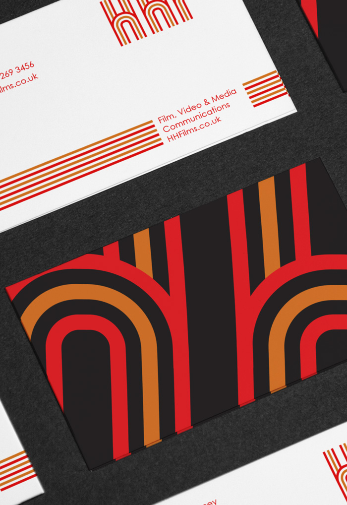 The HH Films Business Card in situ