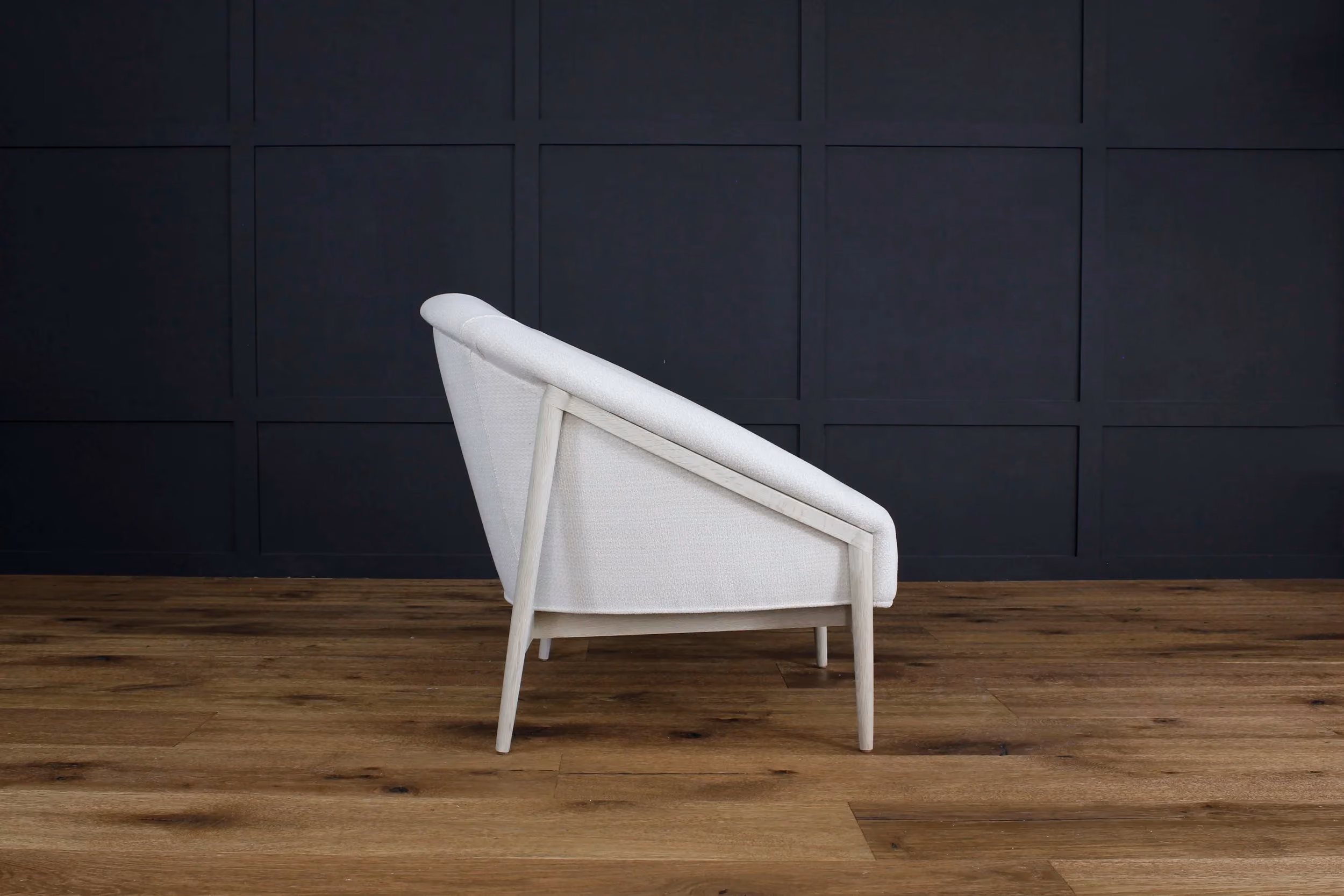Rose white chair side