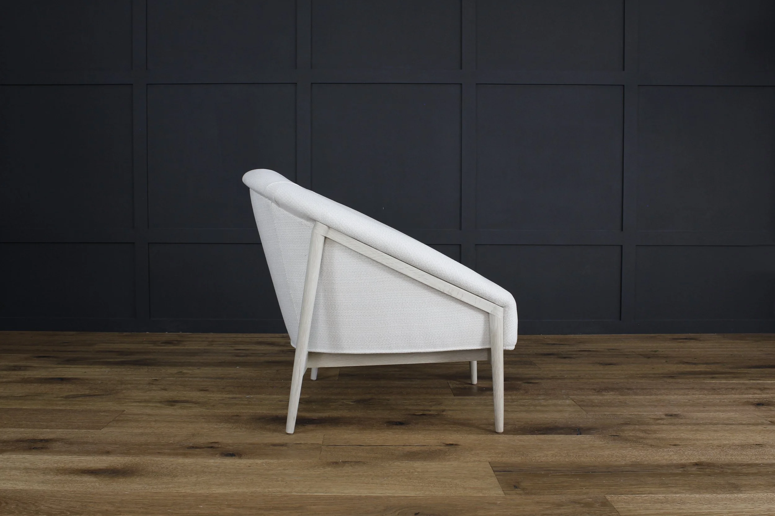Rose white chair side