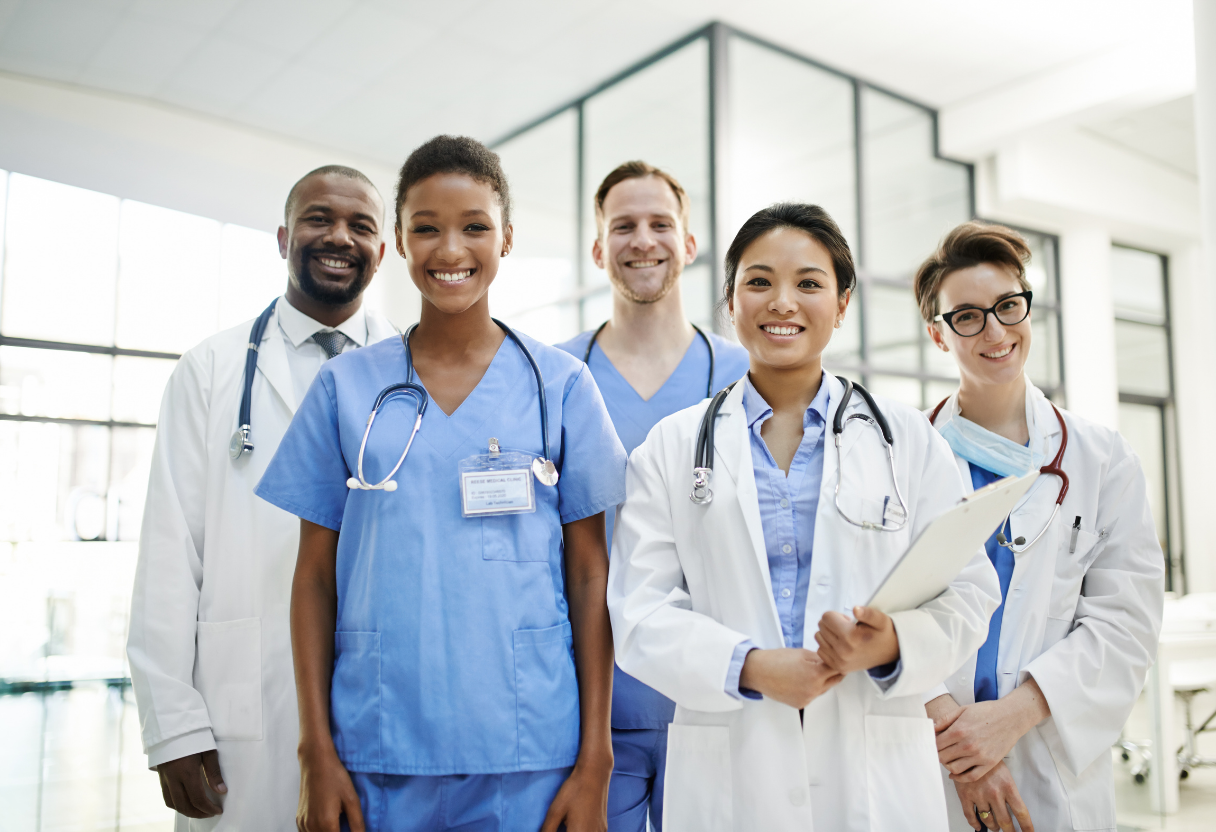 image of ai software in healthcare action at a patient care station