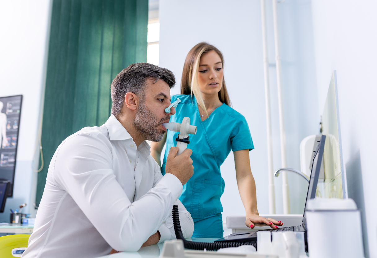 image of a team meeting (for a medical clinic)