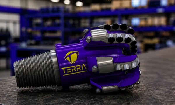 High-performance TERRA tricone drill bit with carbide teeth for hard rock, HDD, and oilfield drilling