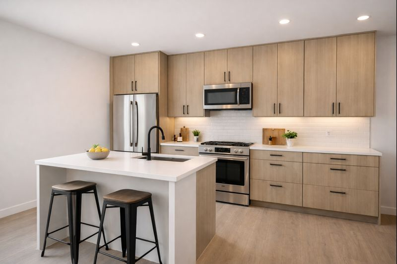 Small condo modern kitchen in Chicago