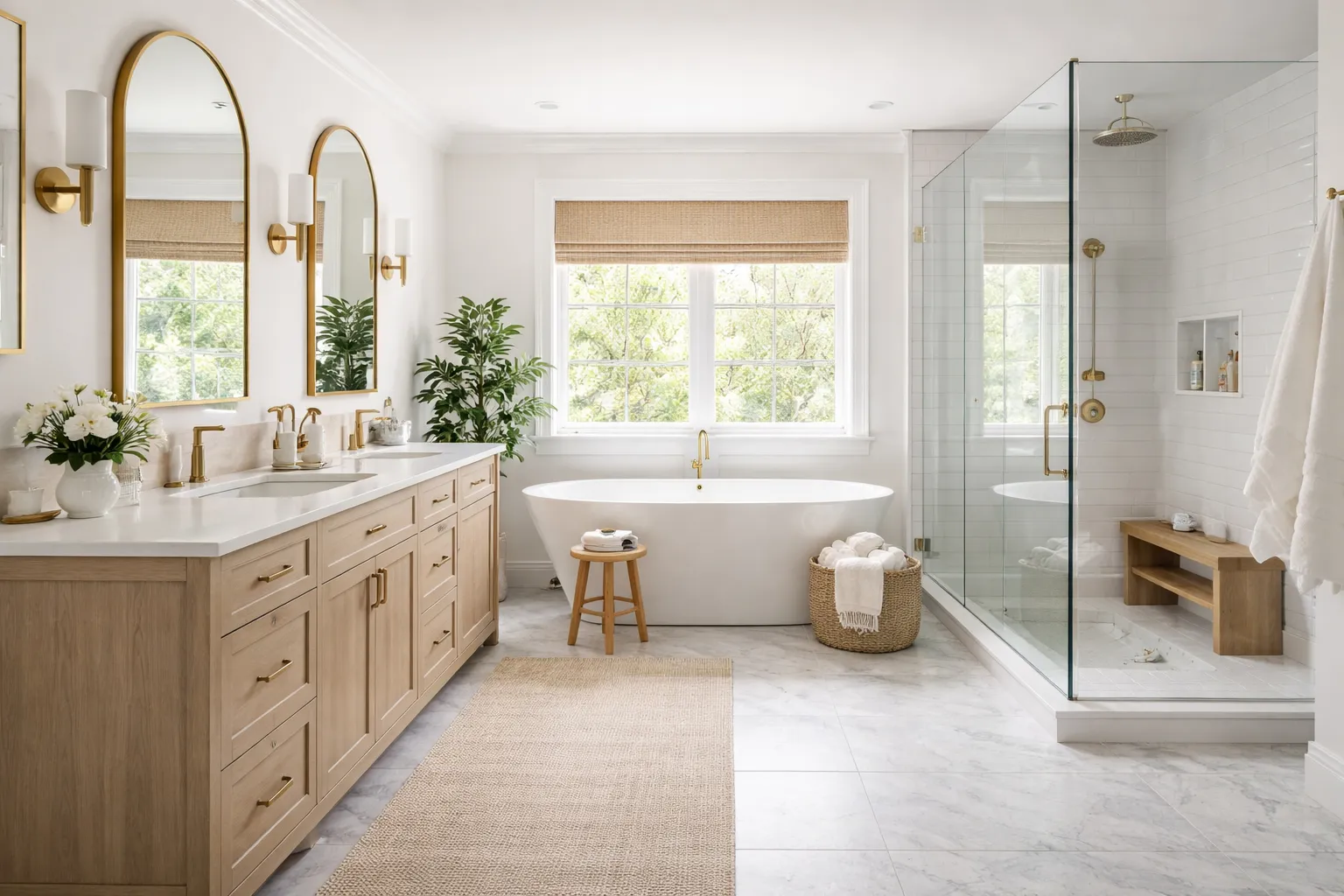 Modern bathroom remodel in Chicago
