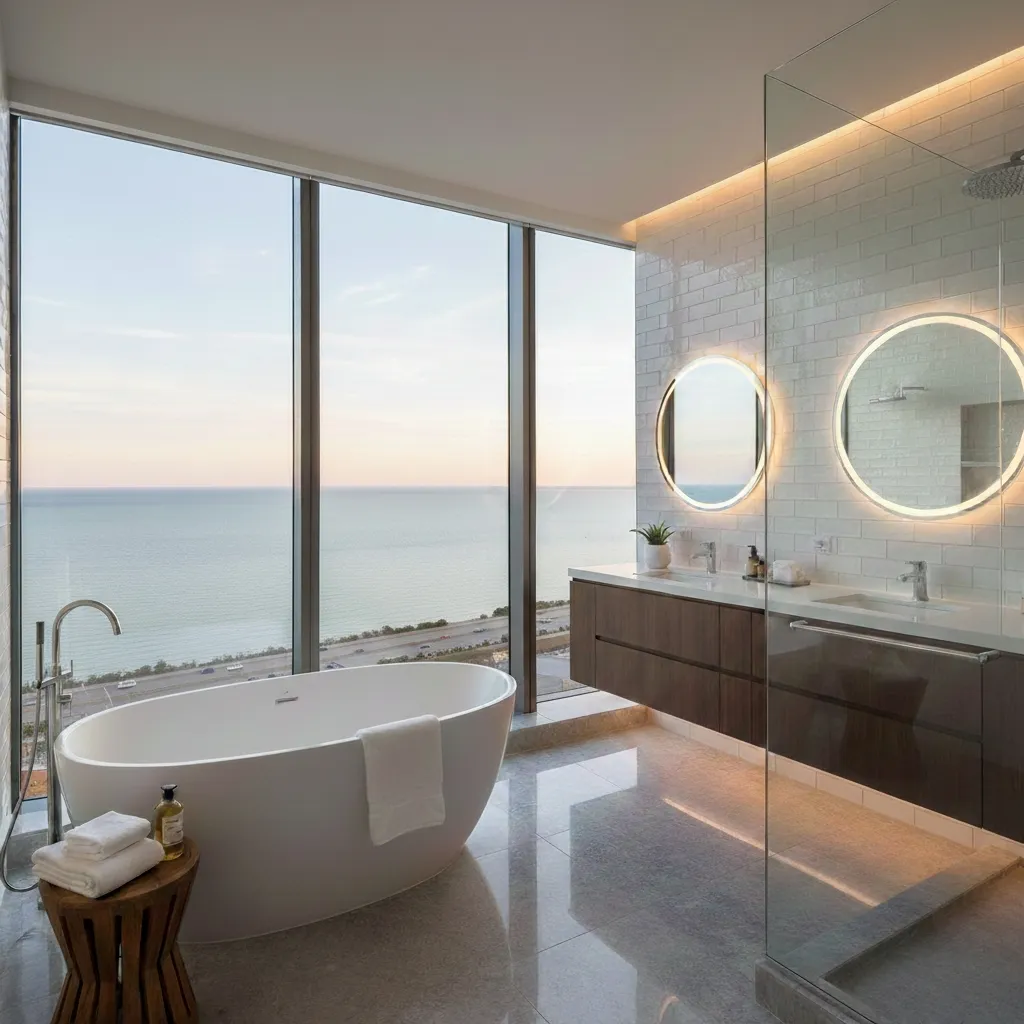 Modern Bathroom Remodel in South Loop Chicago