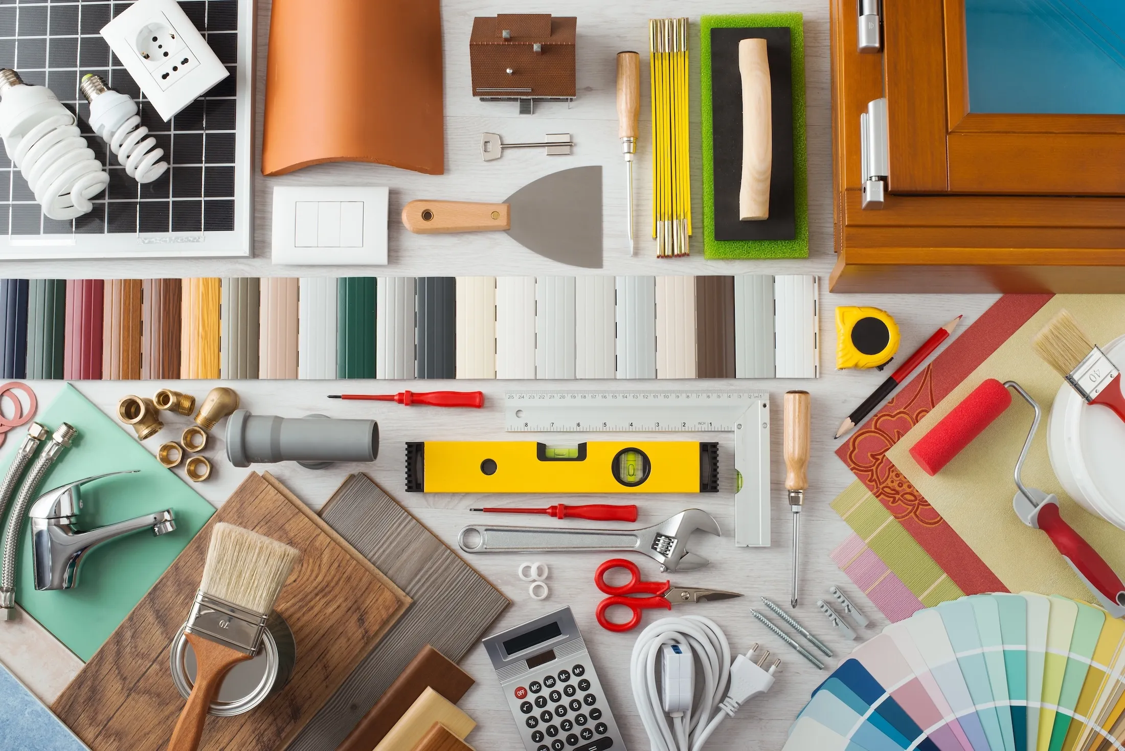 Remodeling Materials & Tools Board - Wood Contracting Chicago