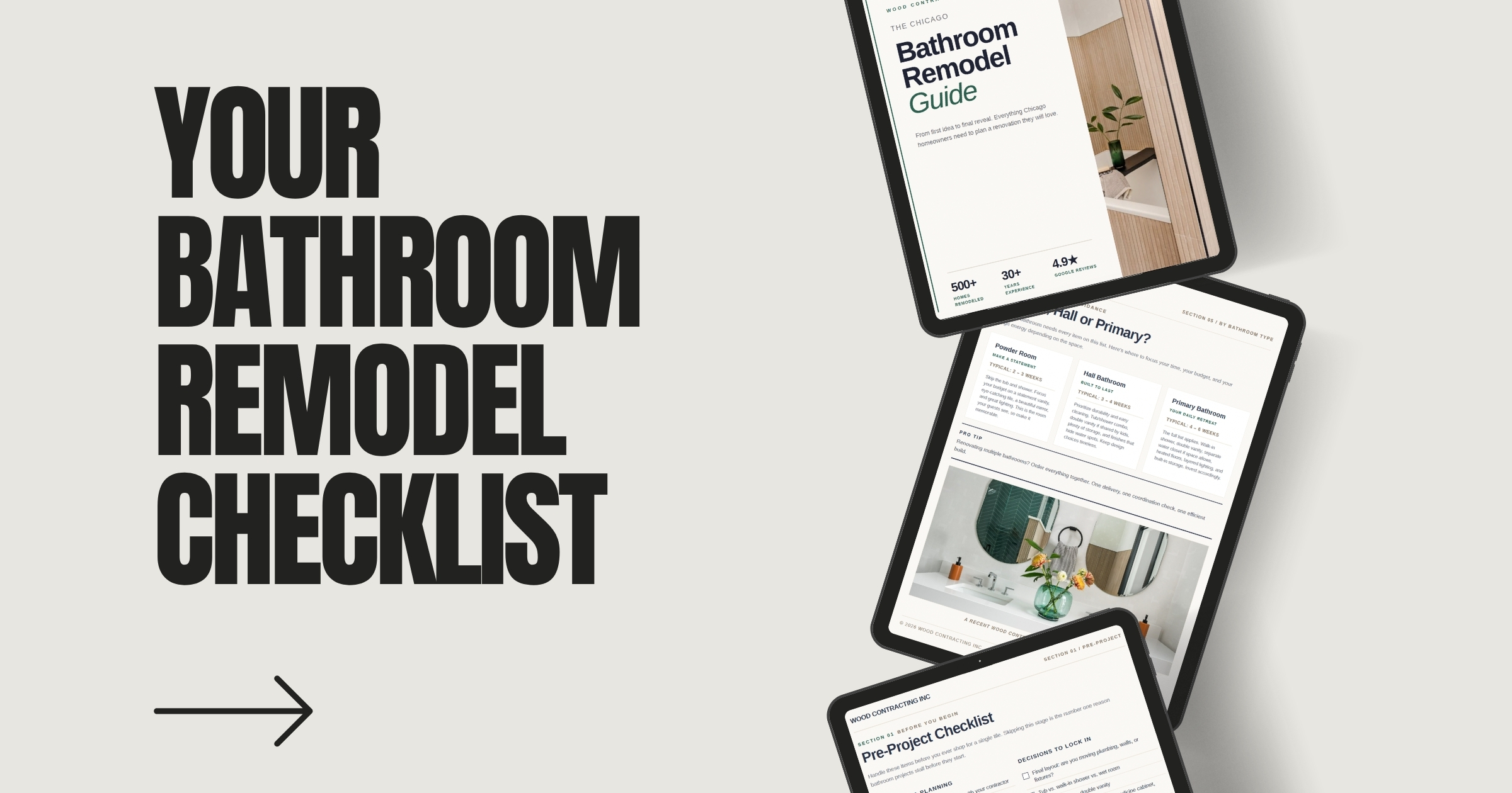 Chicago Bathroom Remodel Checklist - Wood Contracting
