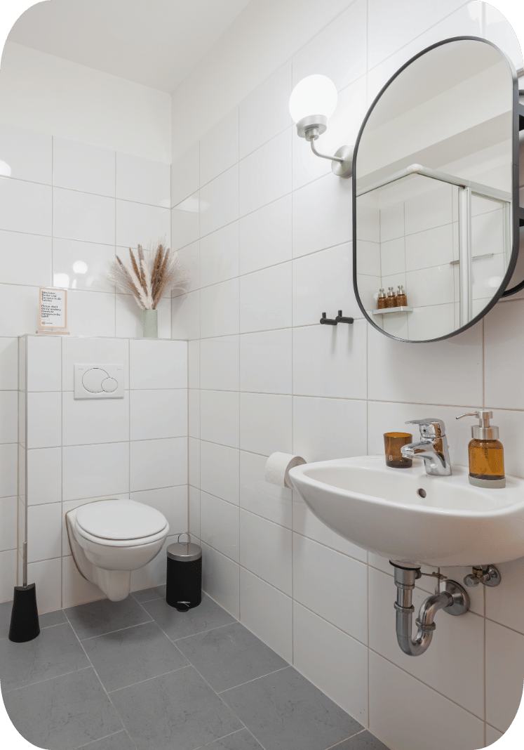 Pflegeprodukte im Bad – Thinking-Room-Vorteil in den Himmelsstürmer Apartments