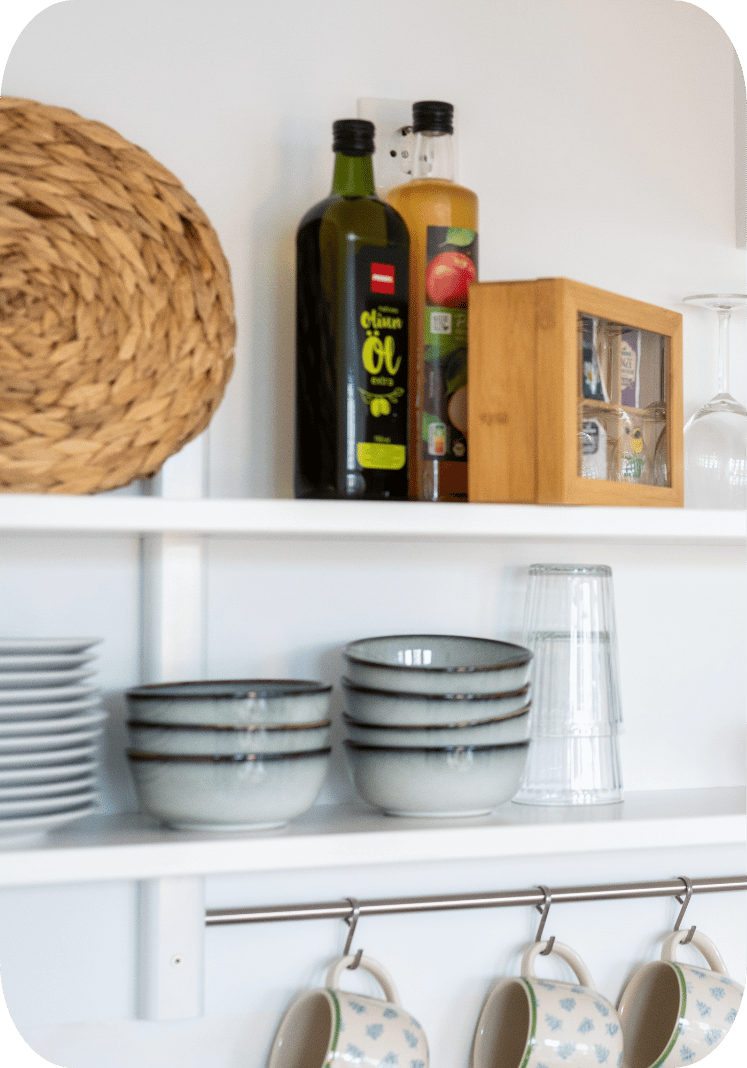 Apartment-Küche zum Selbstkochen – Kiss-the-Cook-Vorteil Himmelsstürmer Apartments