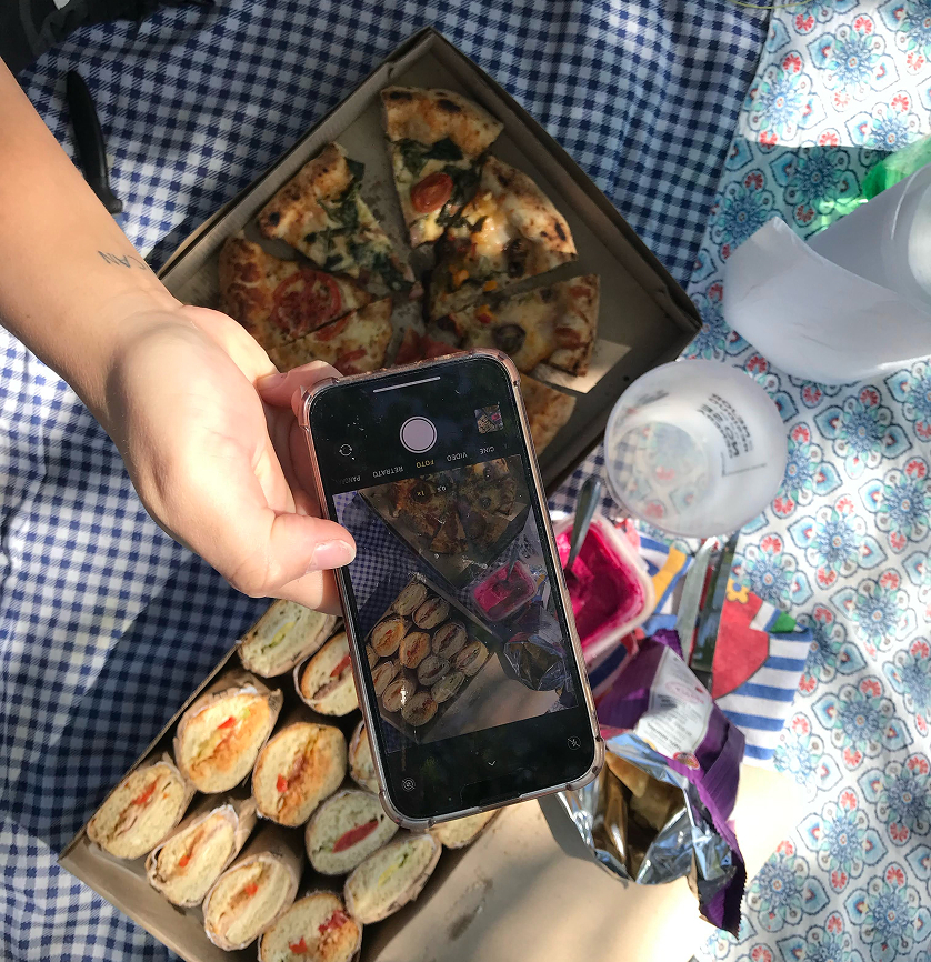 Creators sharing food and content