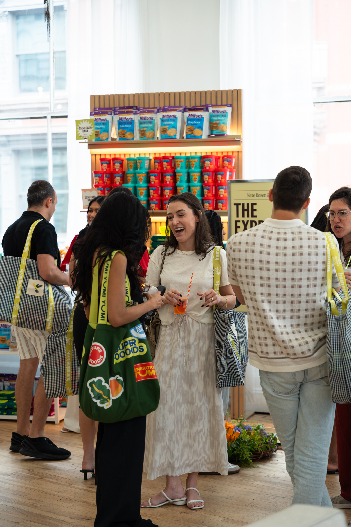 Attendees chatting at First Taste