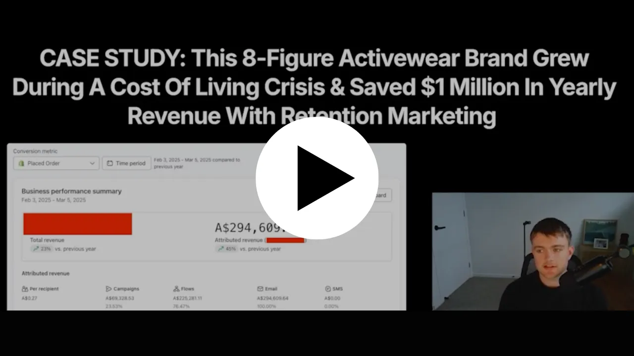 Man speaking into a microphone with blurred digital product advertisements in the background.