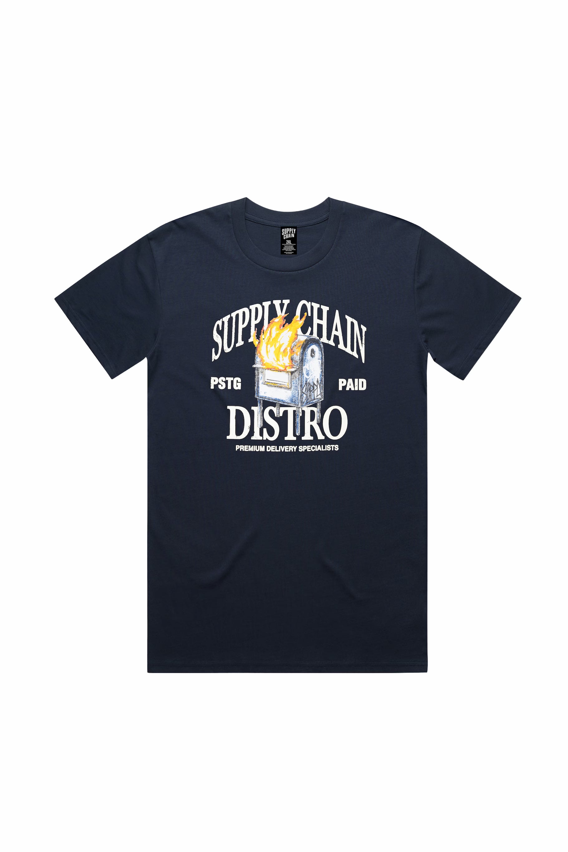 FIRE IN THE HOLE TEE (NAVY)