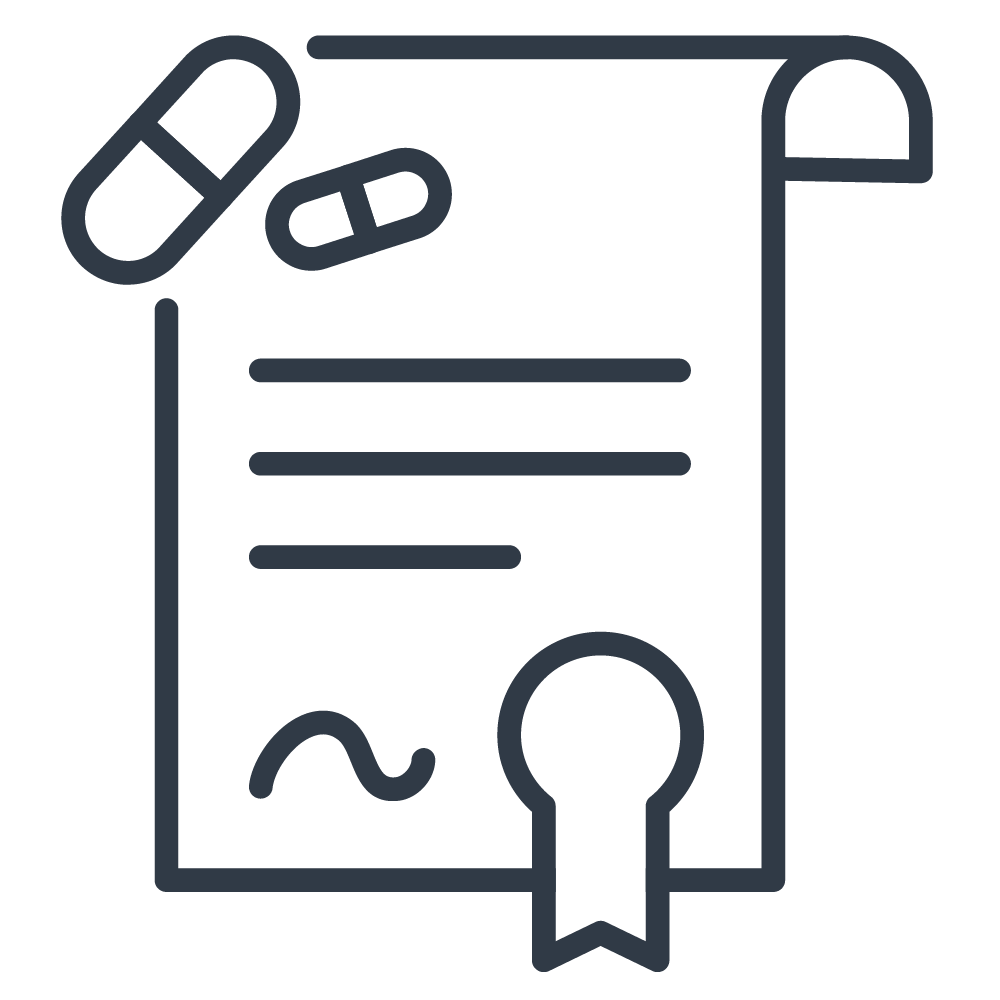 Outline icon of a person wearing a headset with microphone representing 1:1 client strategy calls.