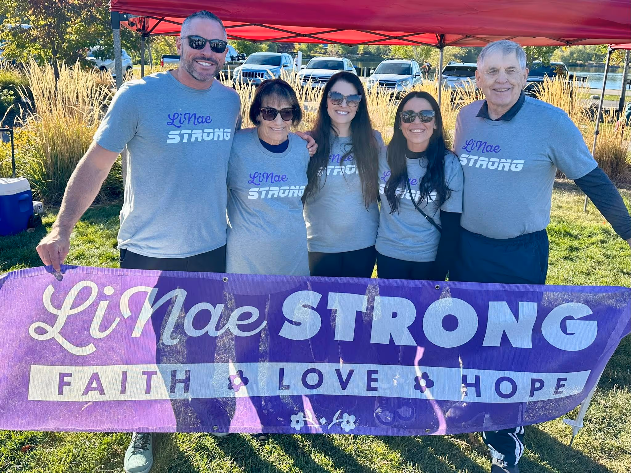 Family photo from LiNae Strong Walk to Beat ALS