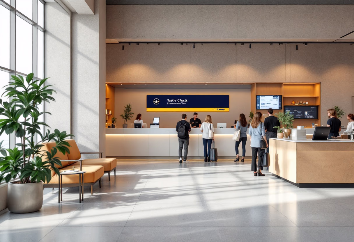 image of an airport scene (for a travel tech)