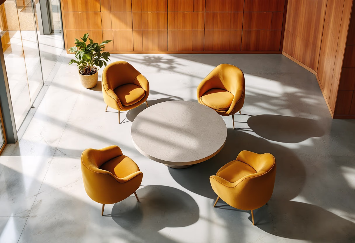 image of a creative workspace (for a social media and communication)