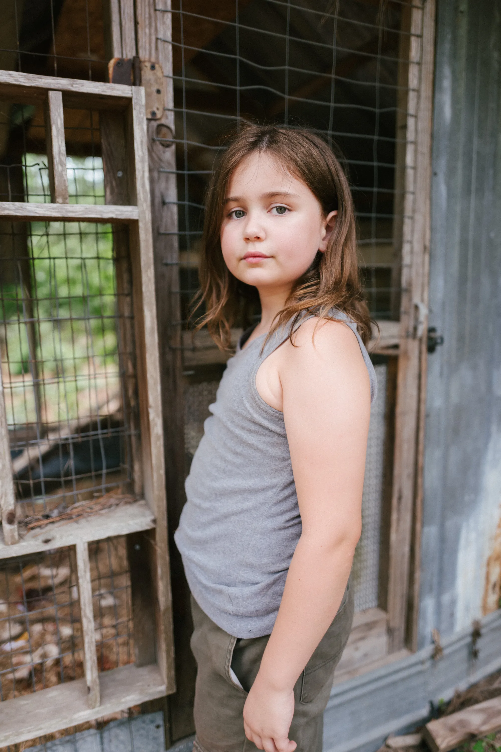 Caroline Brauner in a dramatic scene from the feature film Compound