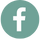facebook logo in teal