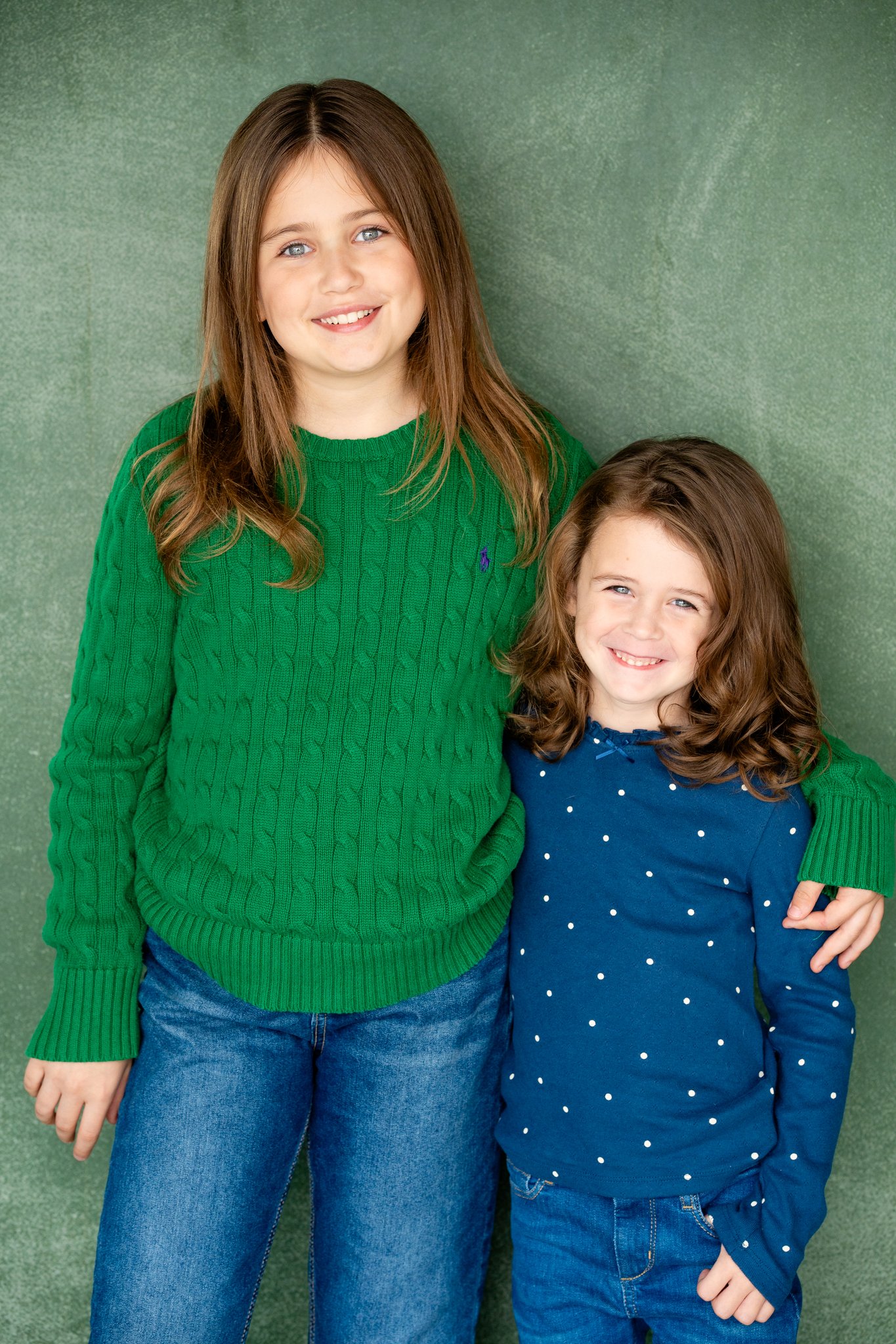 Caroline with her sister