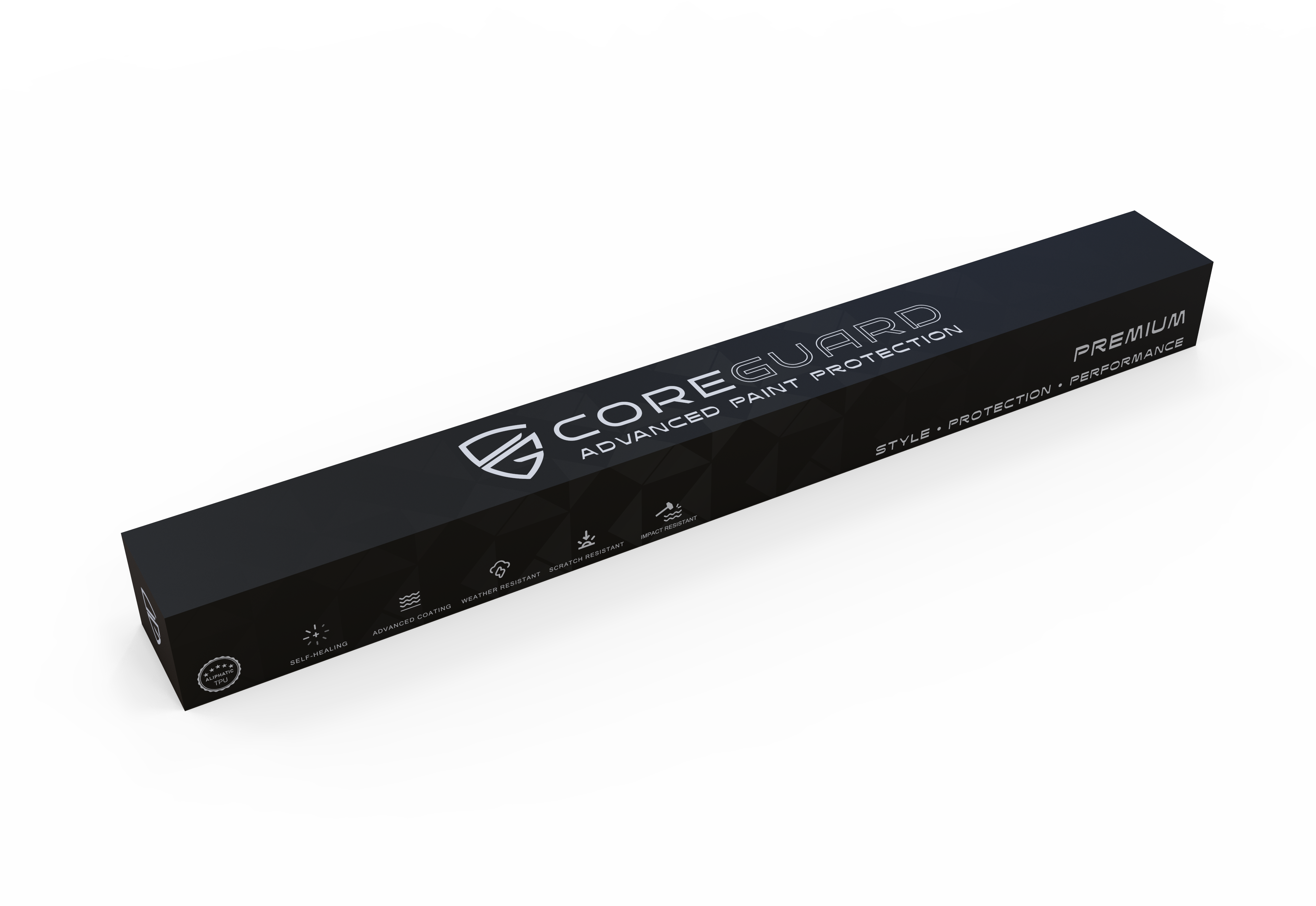 CoreGuard Paint Protection Film (PPF) packaging box for professional automotive paint protection film products.