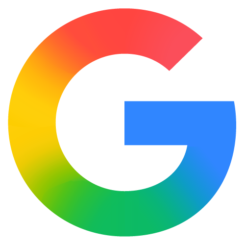 Google multicolored capital letter G logo.