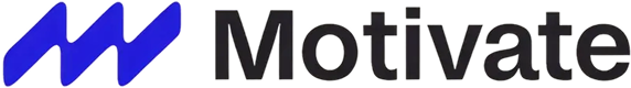 Motivate company logo with stylized blue double 'M' symbol followed by the word 'Motivate'.