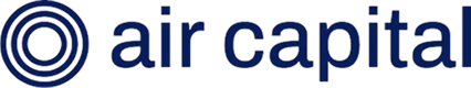 Air Capital company logo featuring stylized concentric circles to the left of the text 'air capital' in lowercase letters.
