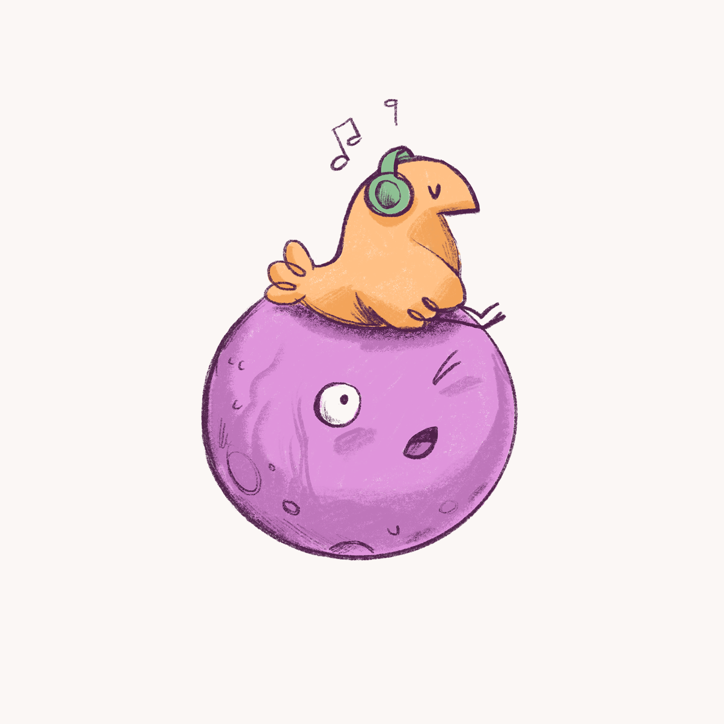A character on a moon