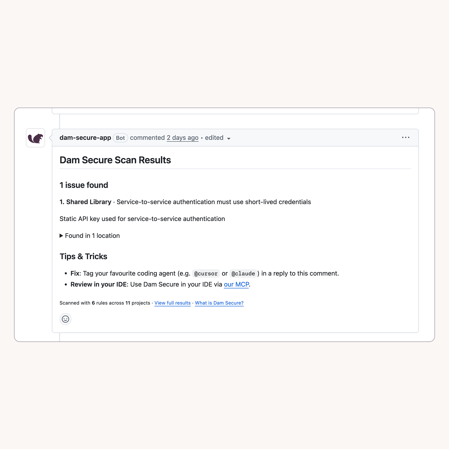 Dam Secure UI