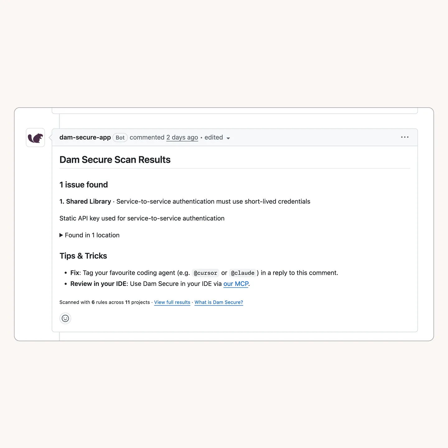 Dam Secure UI