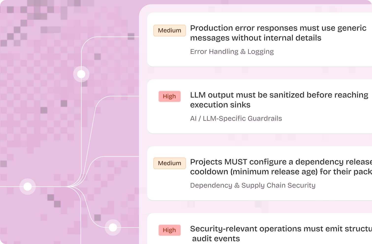 Secure specification interface, view 3