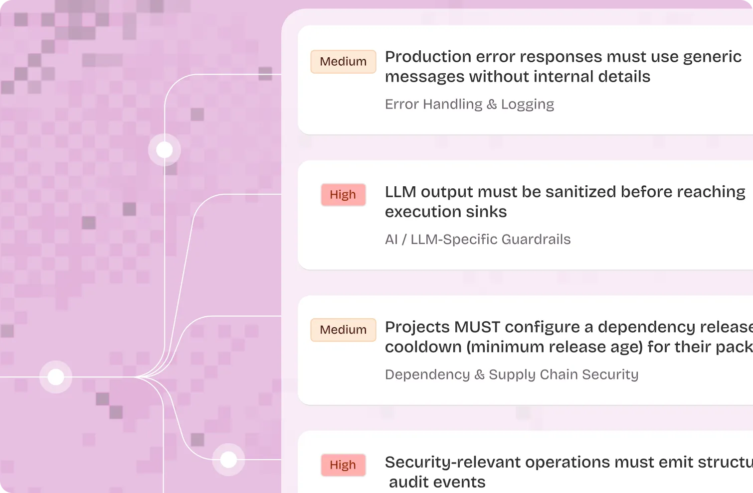 Secure specification interface, view 3