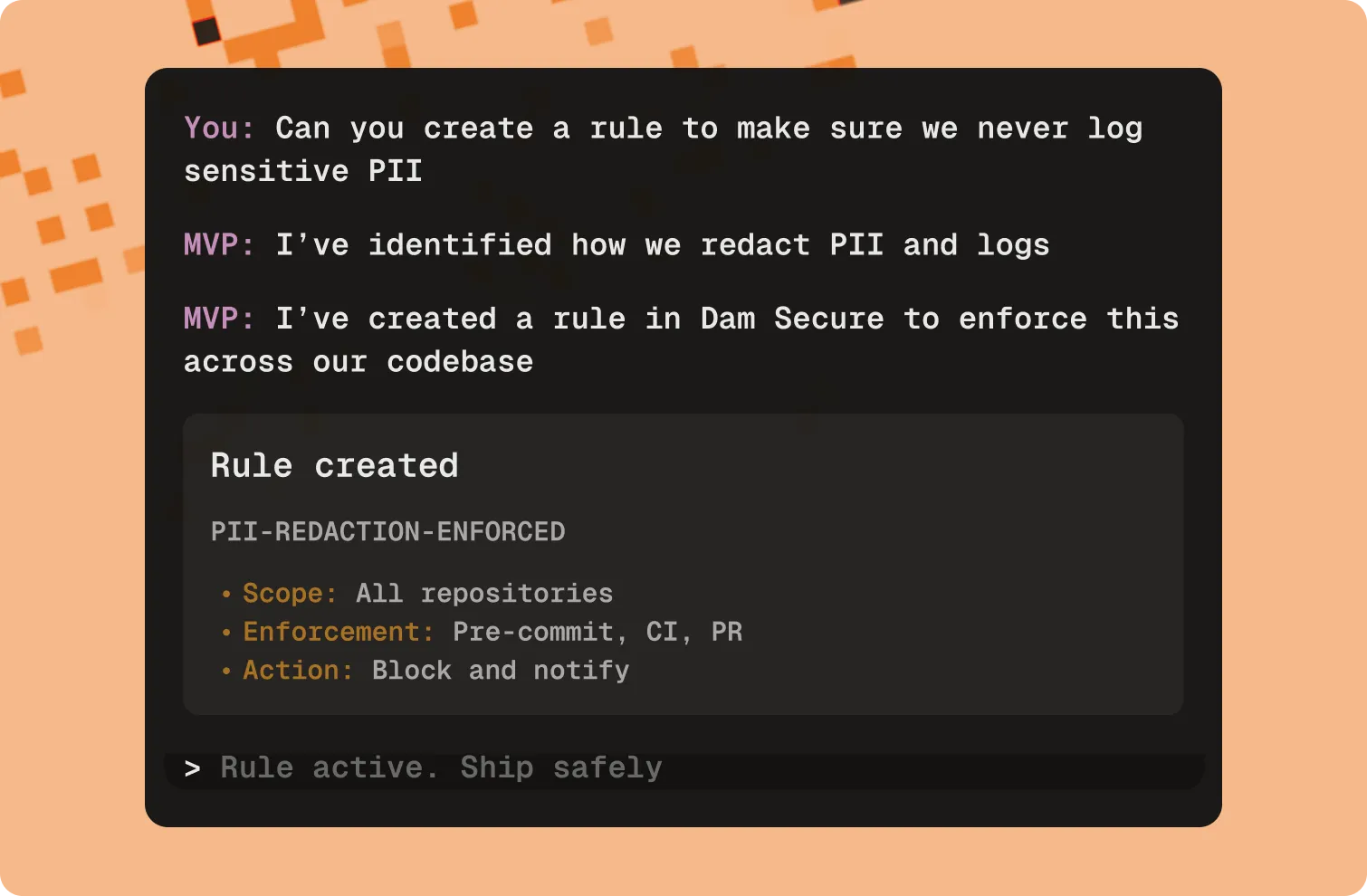 Security IDE interface, view 2