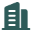 Icon of two stylized buildings, one taller with windows and one shorter with a flat top.