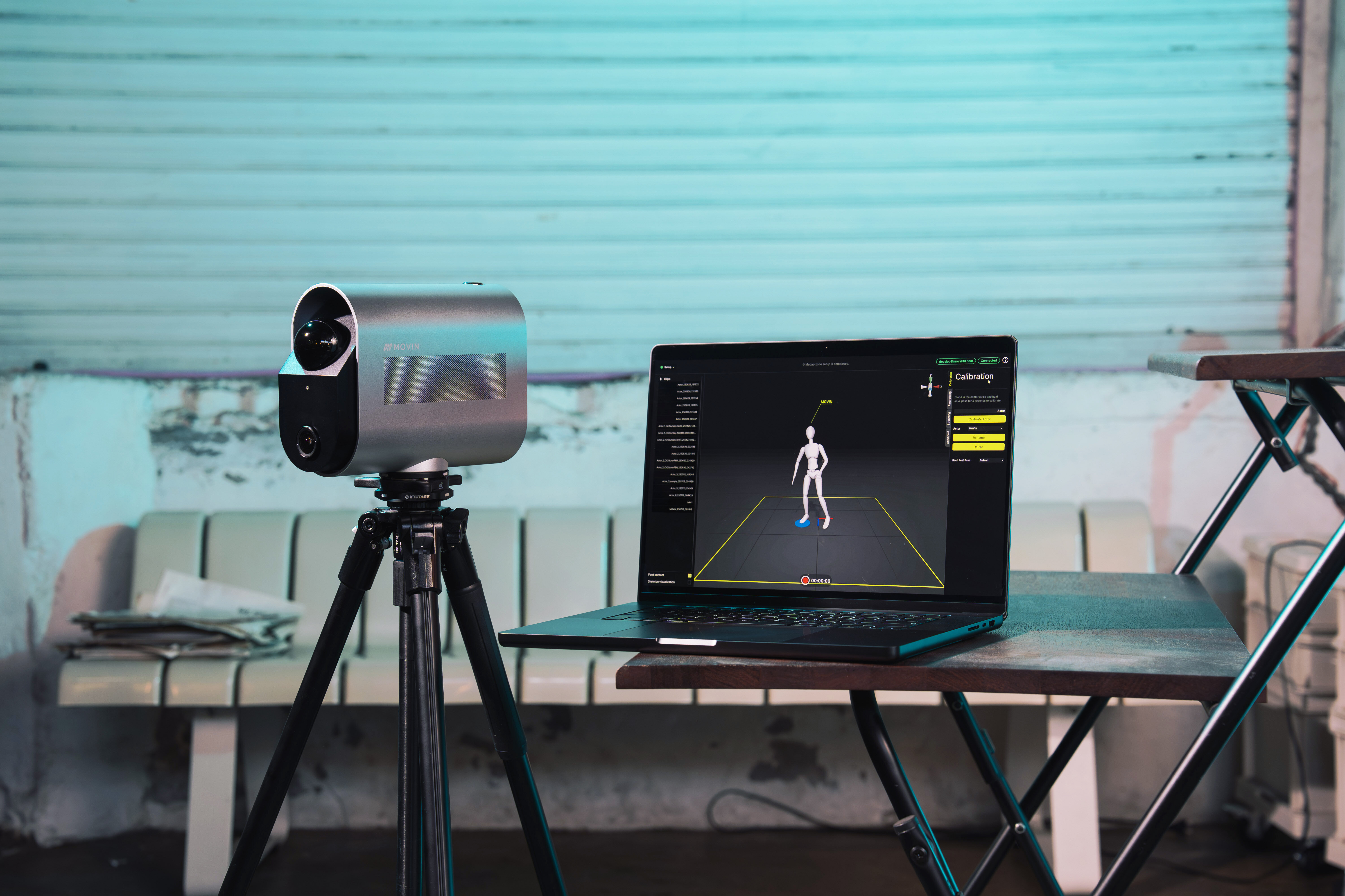 MOVIN TRACIN device with calibration software