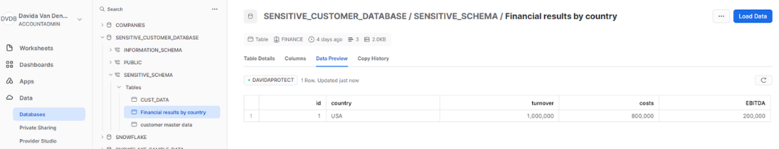 USA will only see the row(s) for which 'Country = USA??