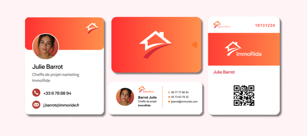 Cartes de visite numériques et signatures e-mail aux couleurs de l’entreprise